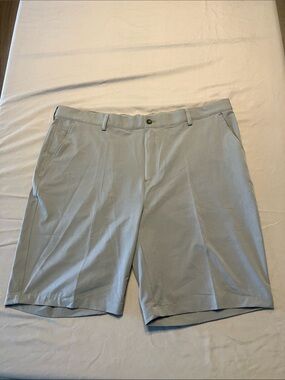 Greg Norman Collection Gray Flat-Front Performance Shorts
